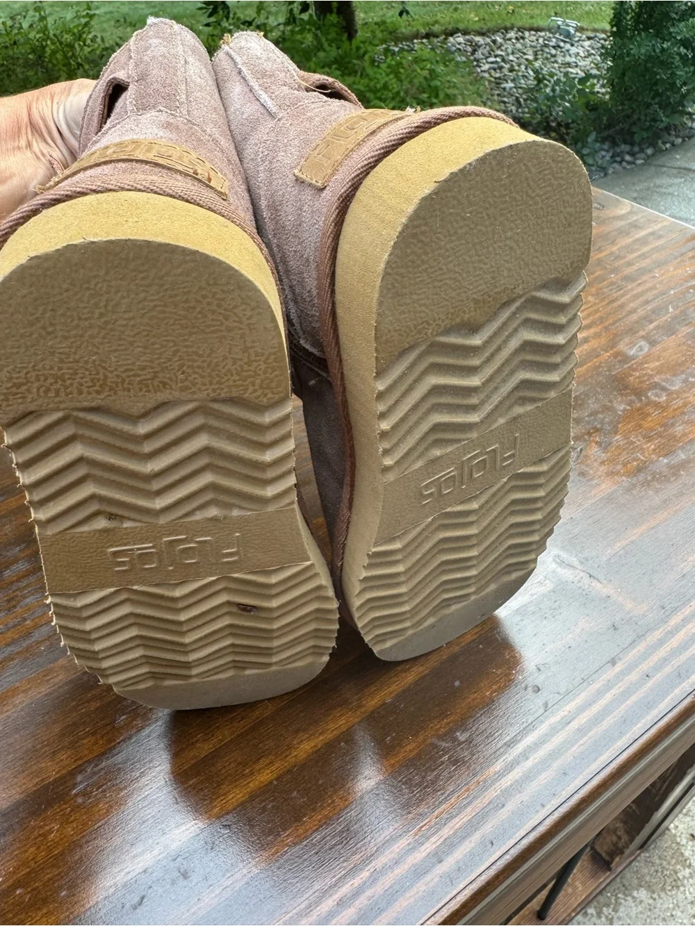 Kids Cozy Shearling Lined Suede Boots - Taupe